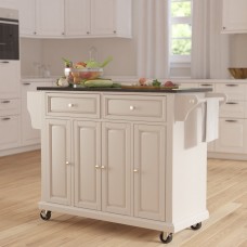 Darby Home Co Pottstown Kitchen Island with Granite Top DBHC1727